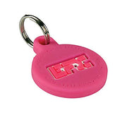 Silicone Pet Tag - (Round) Pink