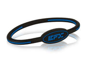 EFX PERFORMANCE Silicone Oval Wristband - Black / Blue
