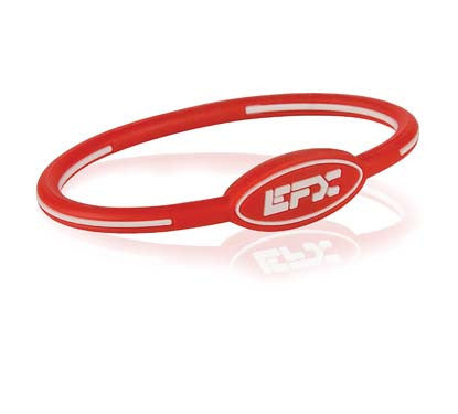 EFX PERFORMANCE Silicone Oval Wristband - Red / White