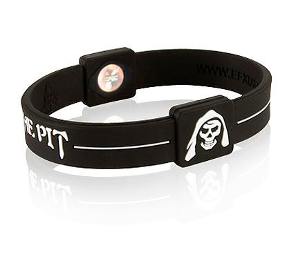 Silicone Sport Wristband - The Pit (Black/White)