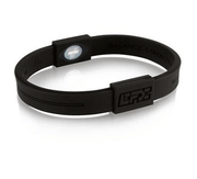 EFX Performance Sport Wristband made of 100% Pure Silicone w/2 Programmed Holograms for Increased Balance, Strength & Flexibility | See Chart for Sizing - Black / Black