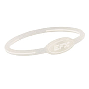 EFX PERFORMANCE Silicone Oval Wristband - Translucent / White