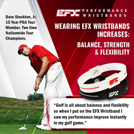 EFX PERFORMANCE Silicone Oval Wristband - White / Red - 7"