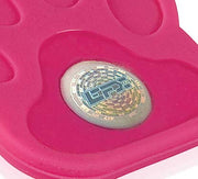 Silicone Pet Tag - (Paw) Pink