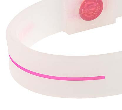 Silicone Sport Wristband - Breast Cancer Awareness (Translucent/Pink)