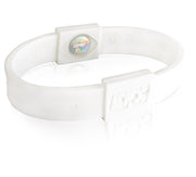 Silicone Sport Wristband - White / White
