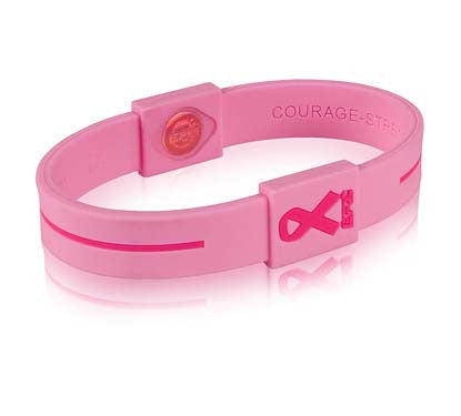 Silicone Sport Wristband - Breast Cancer Awareness (Pink/Pink)