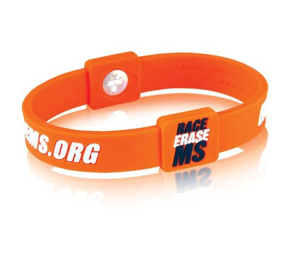 Silicone Sport Wristband - Erase MS (Orange/Wht) – EFX USA