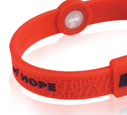 Silicone Sport Wristband - Deron Williams Point of Hope (Red)