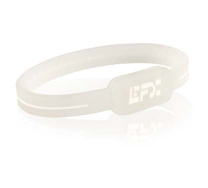 Silicone Ultra Wristband 7" - Translucent / White