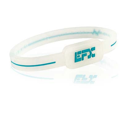 Silicone Ultra Wristband 7" - Translucent / Teal