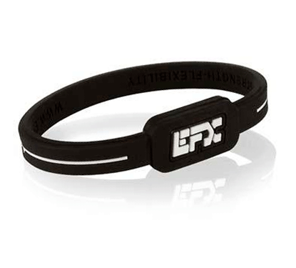 Silicone Ultra Wristband 7" - Black / White