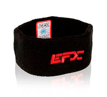 Terry Cloth Wristband - Black / Red (Pair of 2)